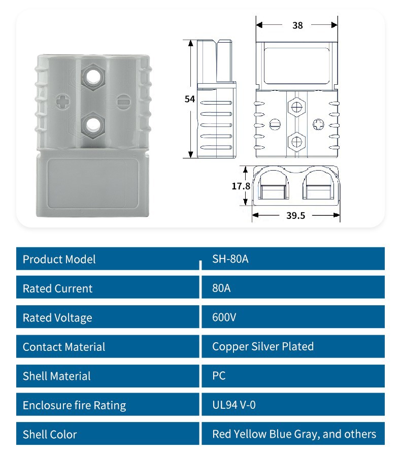  forklift battery connector